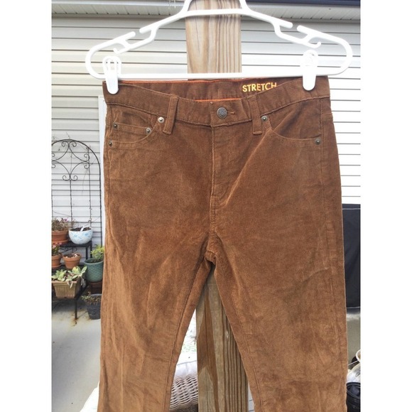 J.Crew girls corduroy pants size 14 tan beige khaki crewcuts preppy stretch - Picture 6 of 11